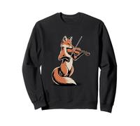 Violon Jouant du Renard Mignon Musique Orchestre Fantaisie Sweatshirt