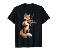 Violon Jouant du Renard Mignon Musique Orchestre Fantaisie T-Shirt