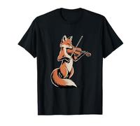 Violon Jouant du Renard Mignon Musique Orchestre Fantaisie T-Shirt