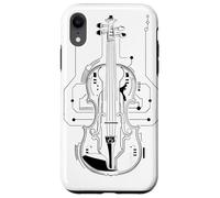 Violon Line Art Cello Instrument de musique Coque pour iPhone XR