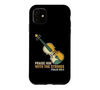 Violon Louez-Le avec Les Cordes Violoniste Chrétien Coque pour iPhone 11