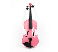 Violon miniature, modèle de violon, violon rose adapté pour la pratique des examens de débutants. (1/8)