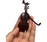Violon miniature, petit violon - Mini instrument de musique - Modèle miniature - Maison de poupée - Décoration de jardin féérique