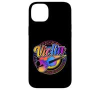 Violon Musical rétro coloré avec Cordes Coque pour iPhone 14 Plus