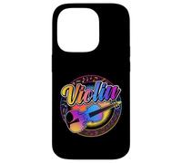 Violon Musical rétro coloré avec Cordes Coque pour iPhone 14 Pro