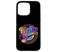 Violon Musical rétro coloré avec Cordes Coque pour iPhone 15 Pro Max