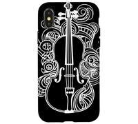 Violon One Line Drawing Orchestra Coque pour iPhone X/XS