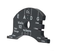 Violon pour chevalet Outil de réparation et d'installation - Jauge multi-tailles pour violoncelle basse - Règle de mesure en plastique noir (violon 1/2)