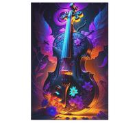 Violon Puzzles Adultes 1000 Pièces Puzzle Adulte Jeu Éducatif Challenge Toy en Bois pour Enfants 78×53cm