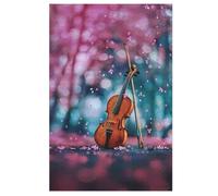 Violon Puzzles en Bois 1000 Pièces Adultes, Poster Jigsaw Puzzle, Design Unique Jouet Éducatif pour Adolescents Et Enfants （78×53cm）
