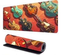 Violon Tapis de Souris XXL 900 x 400 x 3mm Bleu Grand Tapis de Souris, Mousepad à Bords Cousus, Antidérapant Desk Mat, pour PC, MacBook, Portable, Améliore la Précision et la Vitesse r-625