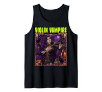 Violon Vampire Violoniste Zombie Undead Vampire Coffin Spooky Débardeur
