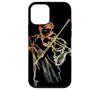 Violon Vintage Boy Sketch Musique folklorique pour garçons Coque pour iPhone 12 mini