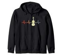 Violon Vintage Heartbeat Fiddler Viola Sweat à Capuche