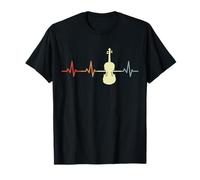 Violon Vintage Heartbeat Fiddler Viola T-Shirt