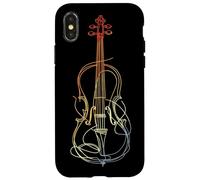 Violon Vintage Line Art Fiddle Orchestra Coque pour iPhone X/XS
