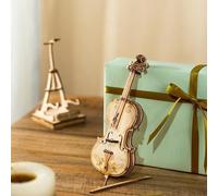 ROBOTIME Puzzle 3D en bois Violoncelle TG411 58 pièces à monter soi-même Beige/Multicolore