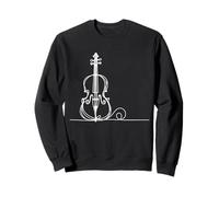 Violoncelle Art Linéaire pour Musiciens Sweatshirt