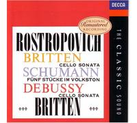 Violoncelle & Piano De Schubert, Schumann & Debussy Rostropovitch & Britten, Piano