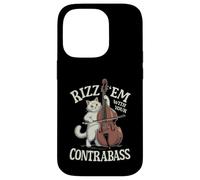 Violoncelle pour Chat contrebasse Musique Classique Chaton Violoncelle Coque pour iPhone 14 Pro