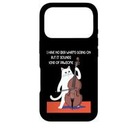 Violoncelle pour Chat contrebasse Musique Classique Chaton Violoncelle Coque pour iPhone 17 Pro