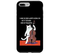 Violoncelle pour Chat contrebasse Musique Classique Chaton Violoncelle Coque pour iPhone 7 Plus/8 Plus