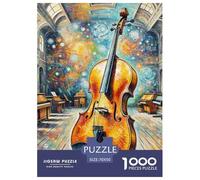 Violoncelle Puzzles De 1000 Pieces pour Toute La Famille Classiques pour Jeux Et Activités Familiales Stimulantes, Idée Cadeau 70x50cm/1000pcs
