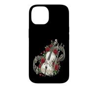 Violoncelle Rose Flower Musique Classique Coque pour iPhone 14