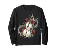 Violoncelle Rose Flower Musique Classique Manche Longue