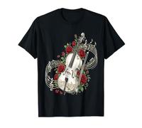 Violoncelle Rose Flower Musique Classique T-Shirt