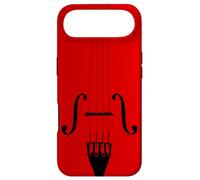 Violoncelle Rouge au Design Minimaliste pour Les Amateurs de Musique Classique Coque pour iPhone Air