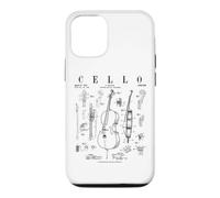 Violoncelle Vintage Brevet Dessin imprimé Coque pour iPhone 12/12 Pro