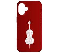 Violoncello, Cello (Blanc Ancien Gauche) Cellistes Coque pour iPhone 16