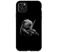 Violoniste cochon d'Inde jouant du violon amoureux des animaux Coque pour iPhone 11 Pro Max