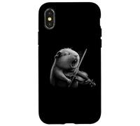 Violoniste cochon d'Inde jouant du violon amoureux des animaux Coque pour iPhone X/XS