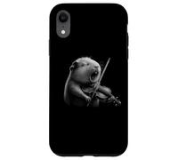 Violoniste cochon d'Inde jouant du violon amoureux des animaux Coque pour iPhone XR