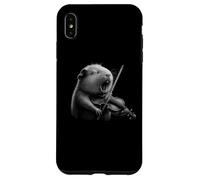 Violoniste cochon d'Inde jouant du violon amoureux des animaux Coque pour iPhone XS Max