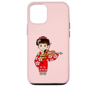 Violoniste Japonaise Jouant du Violon ou de l'alto Coque pour iPhone 12/12 Pro