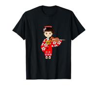 Violoniste Japonaise Jouant du Violon ou de l'alto T-Shirt