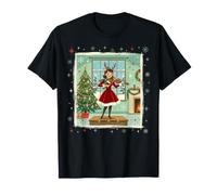 Violoniste Orchestre Vixen Mrs Claus Retro T-Shirt
