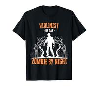 Violoniste par Day Zombie by Night Fun Halloween Joueur de Violon T-Shirt