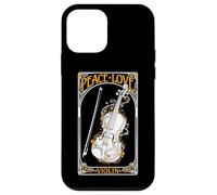 Violoniste Violon Violon Musicien Vintage Peace Love Coque pour iPhone 12 Mini
