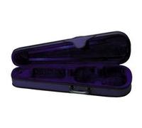 GEWA Étui violon PURE 3/4 – Bleu foncé, velours gris clair, poche à partitions, sangles sac à dos