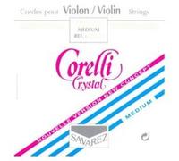 Savarez Jeu de cordes violon Corelli Crystal avec boule Medium 700MB