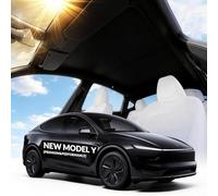 VION Tesla Model Y Pare-soleil de toit 2026-2025 - Ajustement précis, pas d'affaissement, entièrement occultant (nouveau modèle Y 2026-2025) (noir)