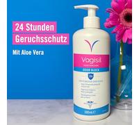 Vionell Lotion nettoyante intime pour femme, bloc d'odeur, pour l'hygiène intime quotidienne, rafraîchissant, avec aloe vera, jusqu'à 24 heures de protection contre les odeurs, 500 ml