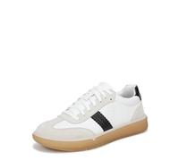 Vionic Baskets City Walk pour Femme, Cuir Blanc/Noir, 8.5 Wide
