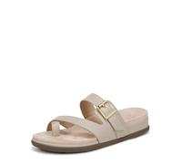 Vionic Femme Carmela Sandale Glissante, Oatmeal Beige Leather, 36 EU Large