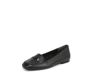 Vionic Hayes Womens Wide Fit Arch Support Ballet Flats, Cuir Noir, 3 UK Wide