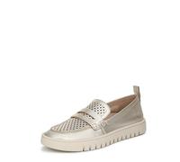 Vionic Mocassins Plats Uptown Perf pour Femme, Cuir doré, 40.5 EU